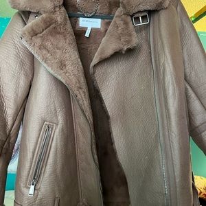 BCBG Generation faux fur coat
